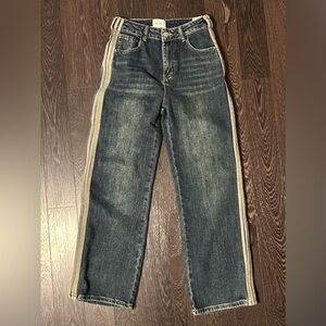 Dark Wash Jeans - Double Stitch Trim